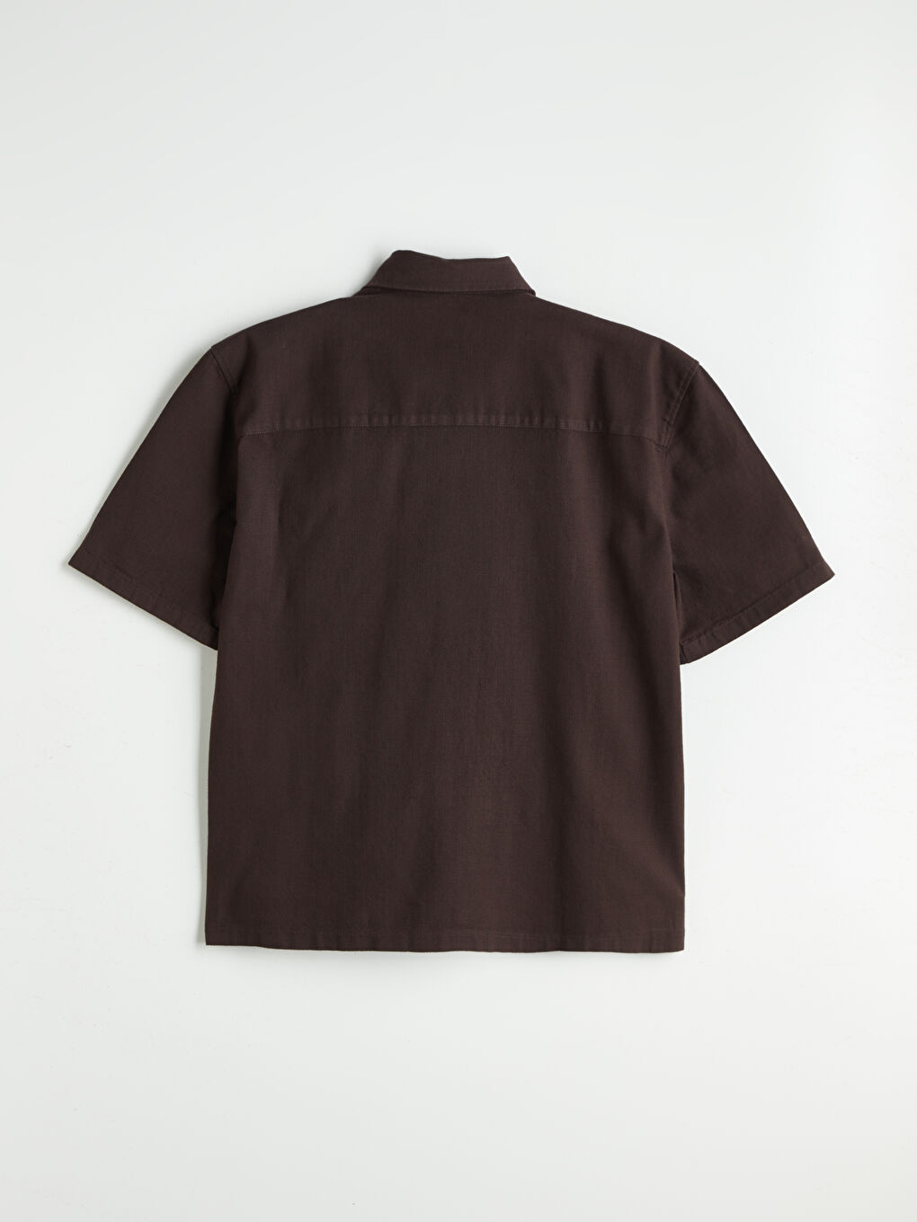 Comfortable Fit Short Sleeved Poplin Men's Shirt -S5QS37Z8-HCV