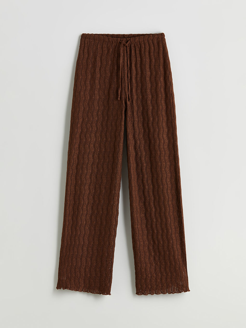 Elasticated Waist Textured Women's Trousers -S5QS61Z8-ZMQ