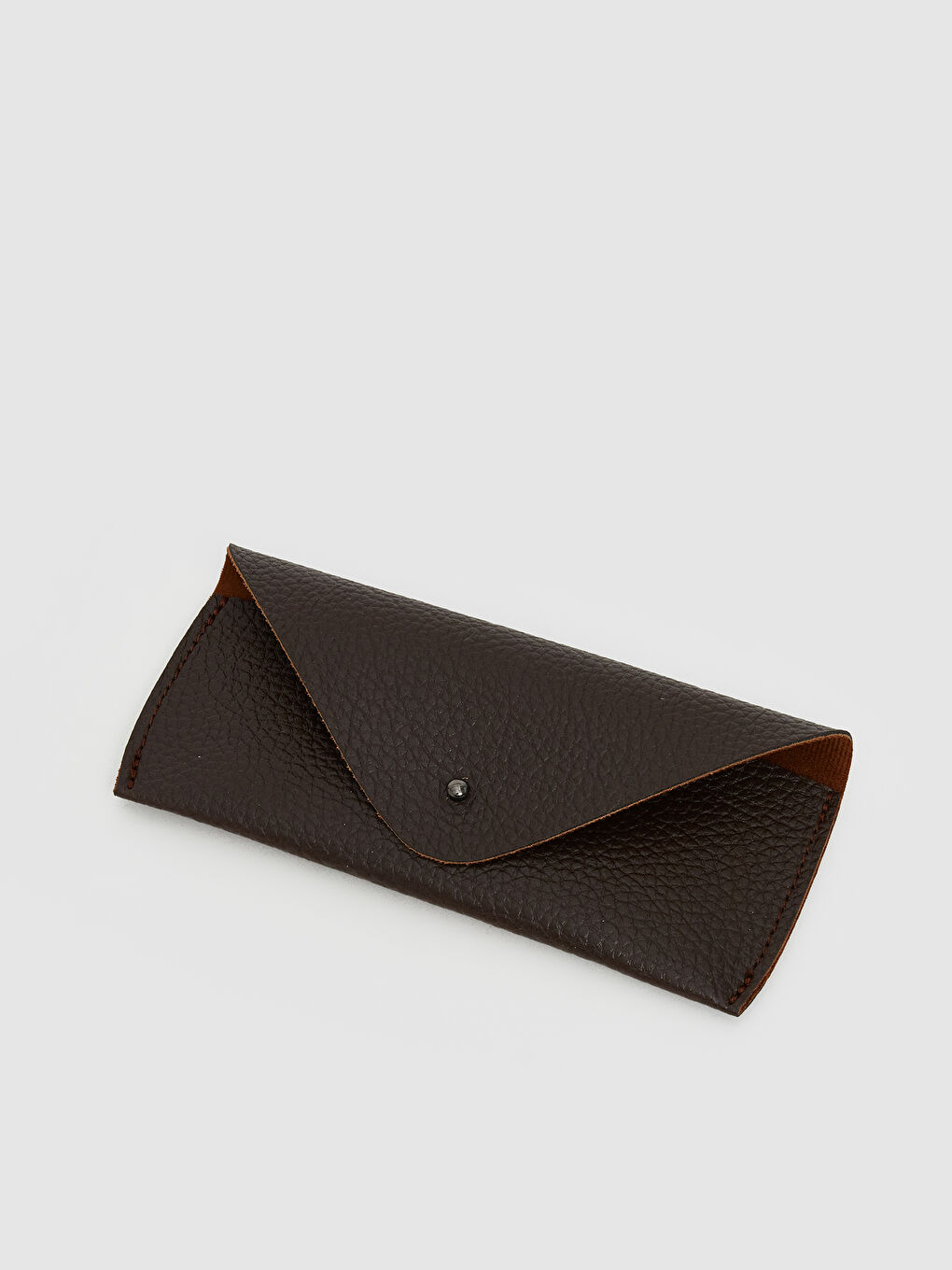 Kahverengi Deri Görünümlü Erkek Gözlük Kabı