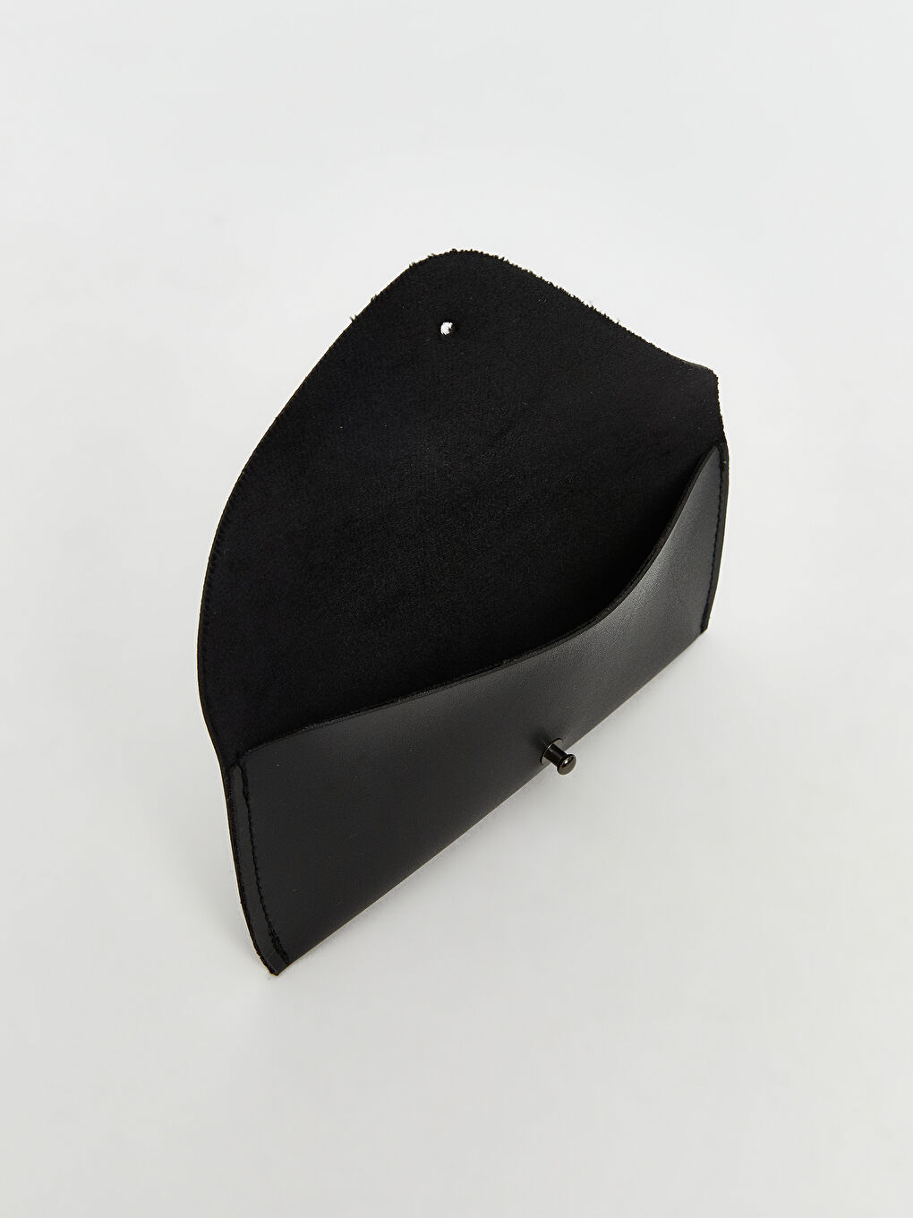 Siyah Deri Görünümlü Erkek Gözlük Kabı-1