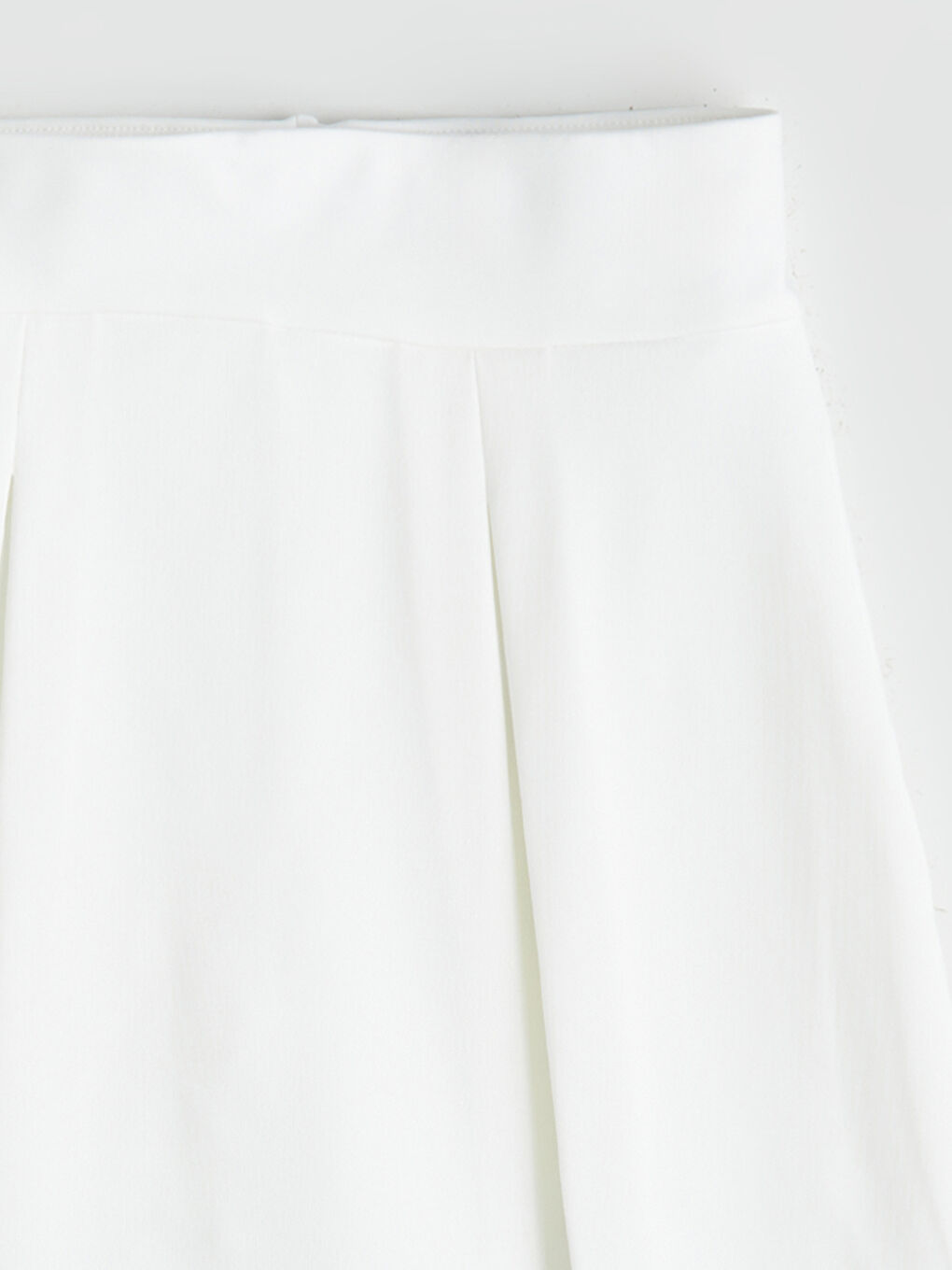 Ekru Beli Lastikli Kız Çocuk Şort Etek-4