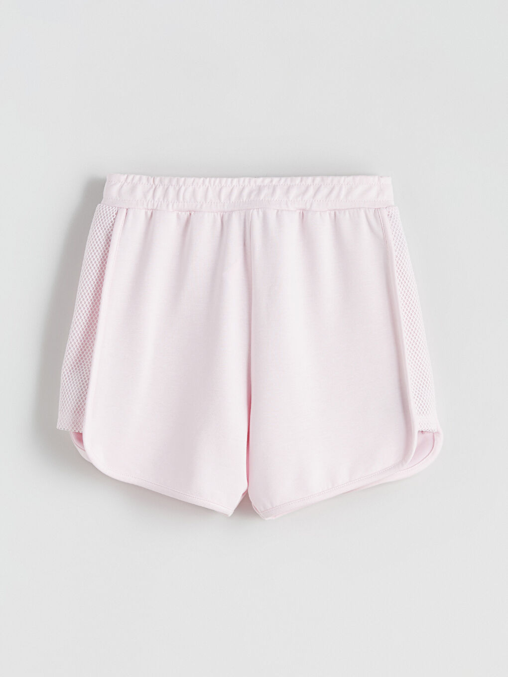 Pembe Beli Lastikli Kız Çocuk Şort