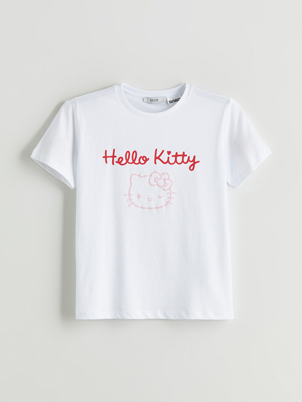 Crew Neck Hello Kitty Printed Women's T-Shirt -S5QS99Z8-Q6K