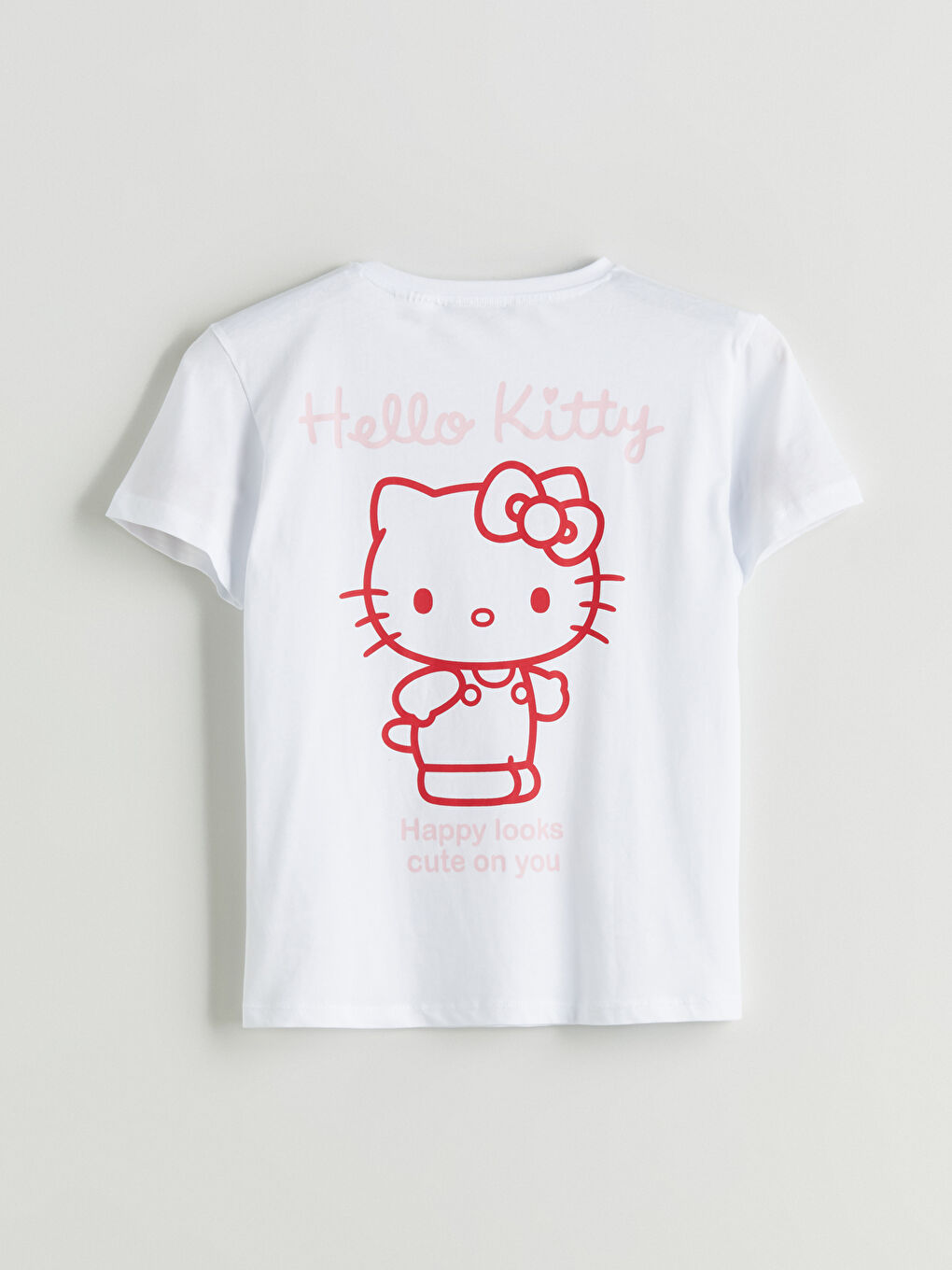 Crew Neck Hello Kitty Printed Women's T-Shirt -S5QS99Z8-Q6K