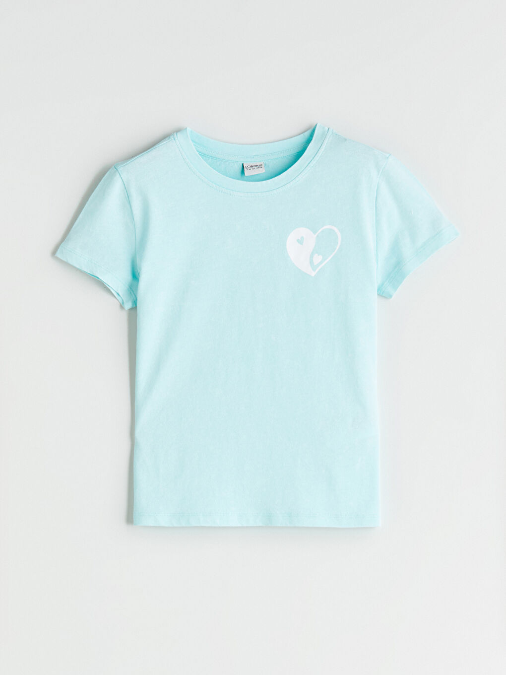 Yeşil Bisiklet Yaka Kız Çocuk Tişört