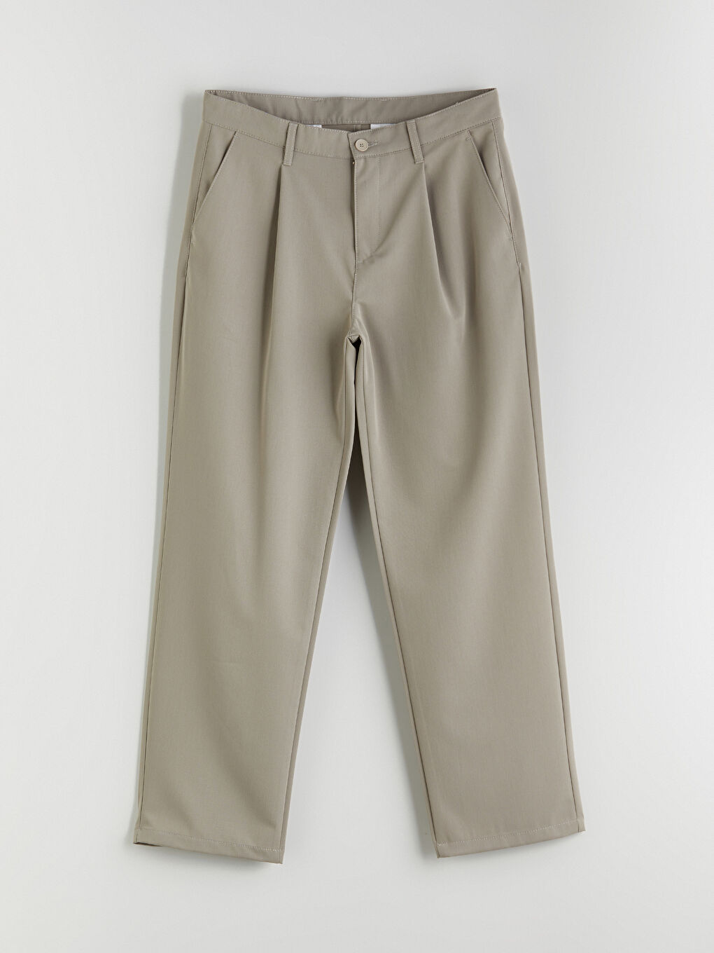 Relaxed Fit Pleated Men's Trousers -S5QT21Z8-RW0