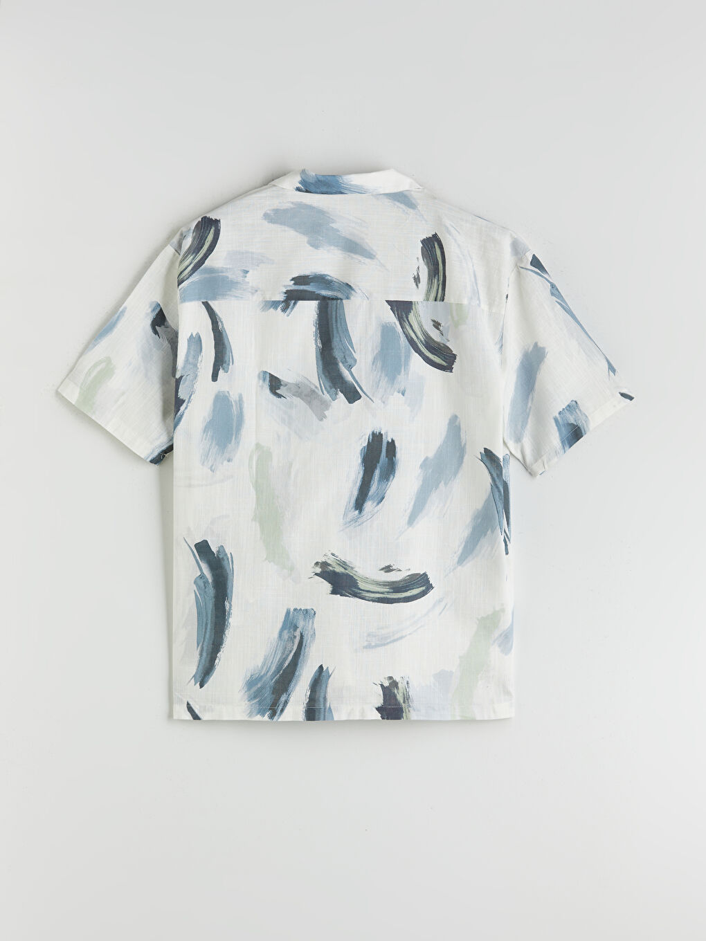 XSIDE Regular Fit Short Sleeve Patterned Poplin Men's Shirt -S5QT36Z8-F9C