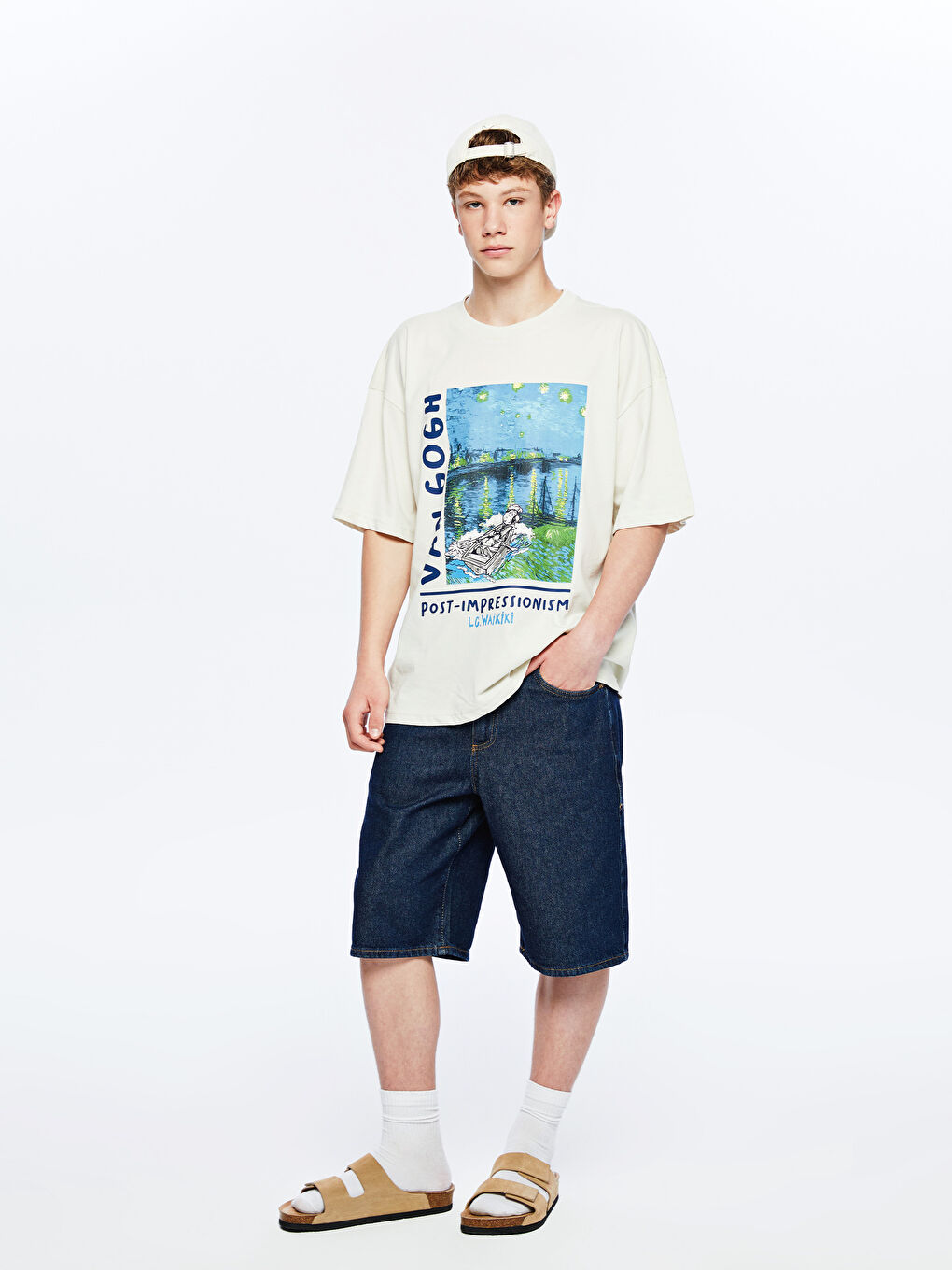 LCW Kids Genç Erkek Jean Şort -S5QT45Z4-341