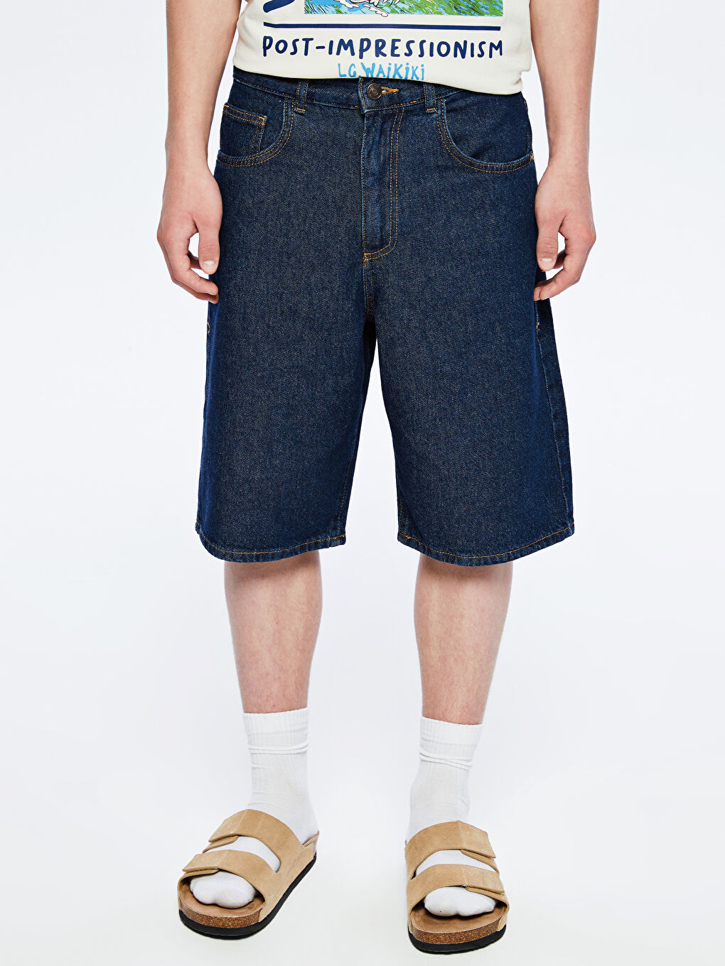 LCW Kids Genç Erkek Jean Şort -S5QT45Z4-341