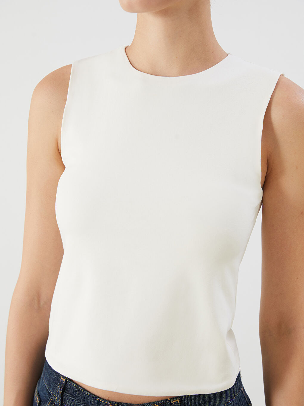 LCW Vision Crew Neck Women's Tank Top -S5QT46Z8-FDJ