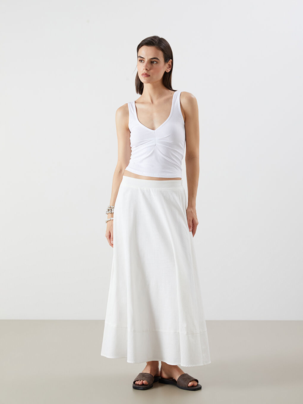 LCW Vision Woman WHITE Tank Top -S5QT49Z8-Q6K