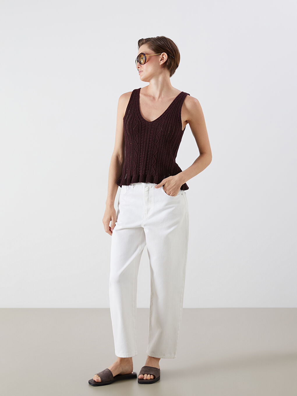 LCW Vision Woman PLUM Blouse -S5QT51Z8-HQT