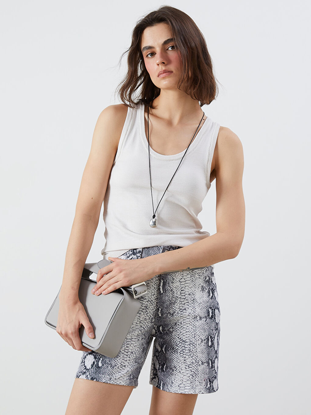LCW Vision U Neck Women's Knitwear Tank Top -S5QT52Z8-FDU
