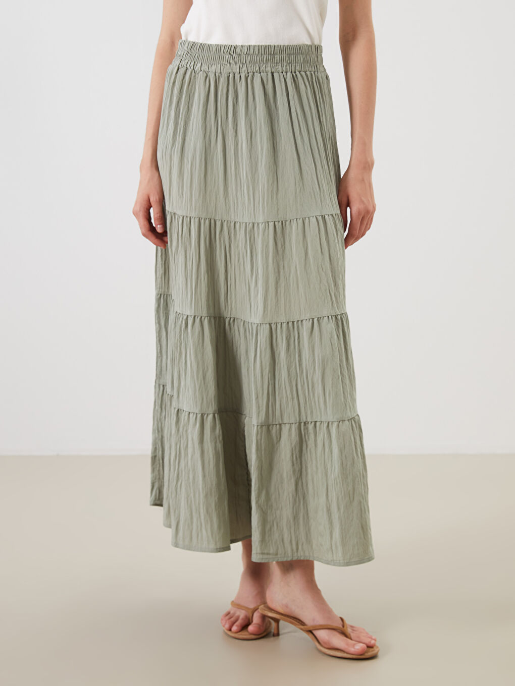 Woman GREEN Skirt -S5QT57Z8-FLL