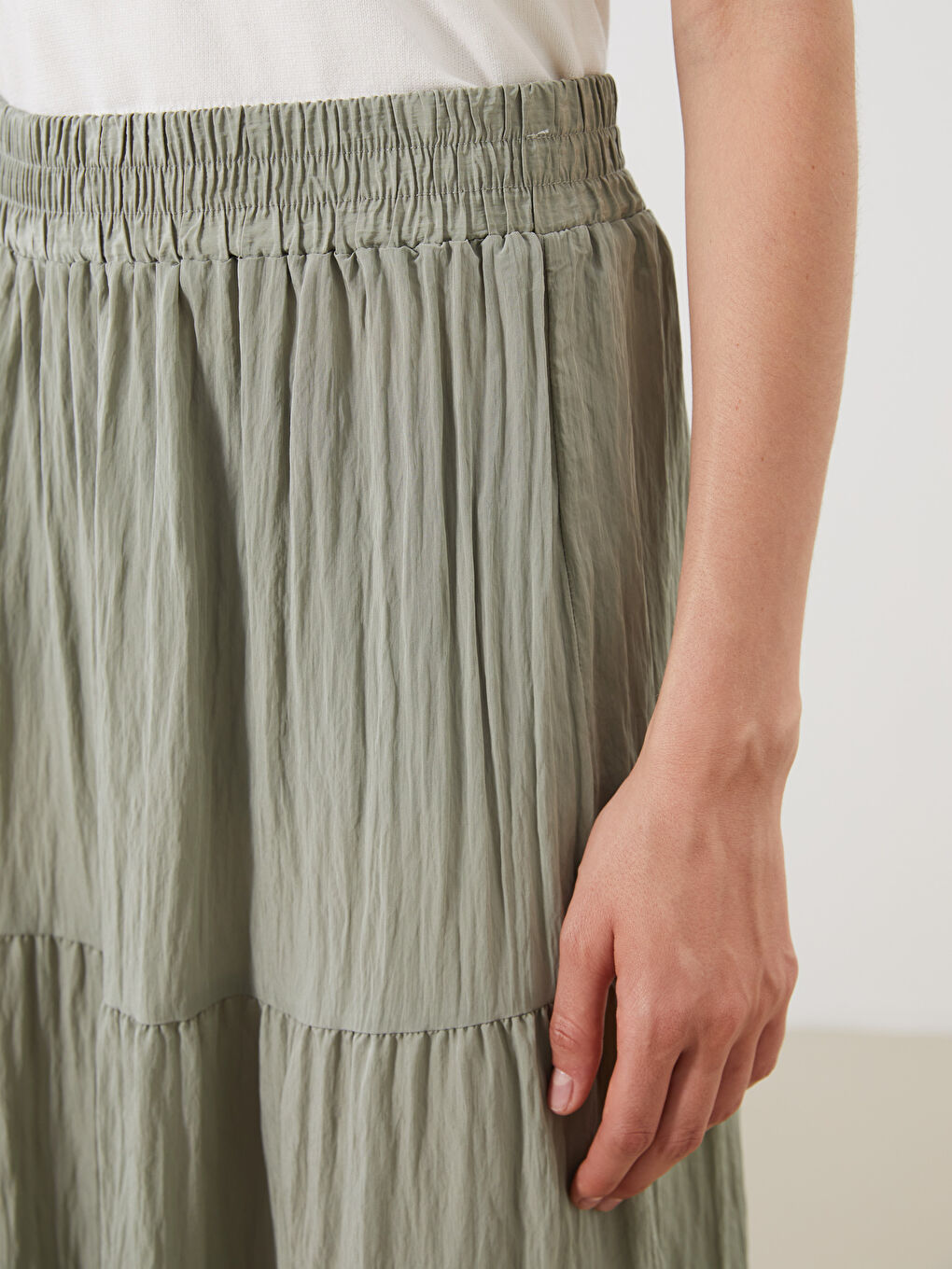 Woman GREEN Skirt -S5QT57Z8-FLL