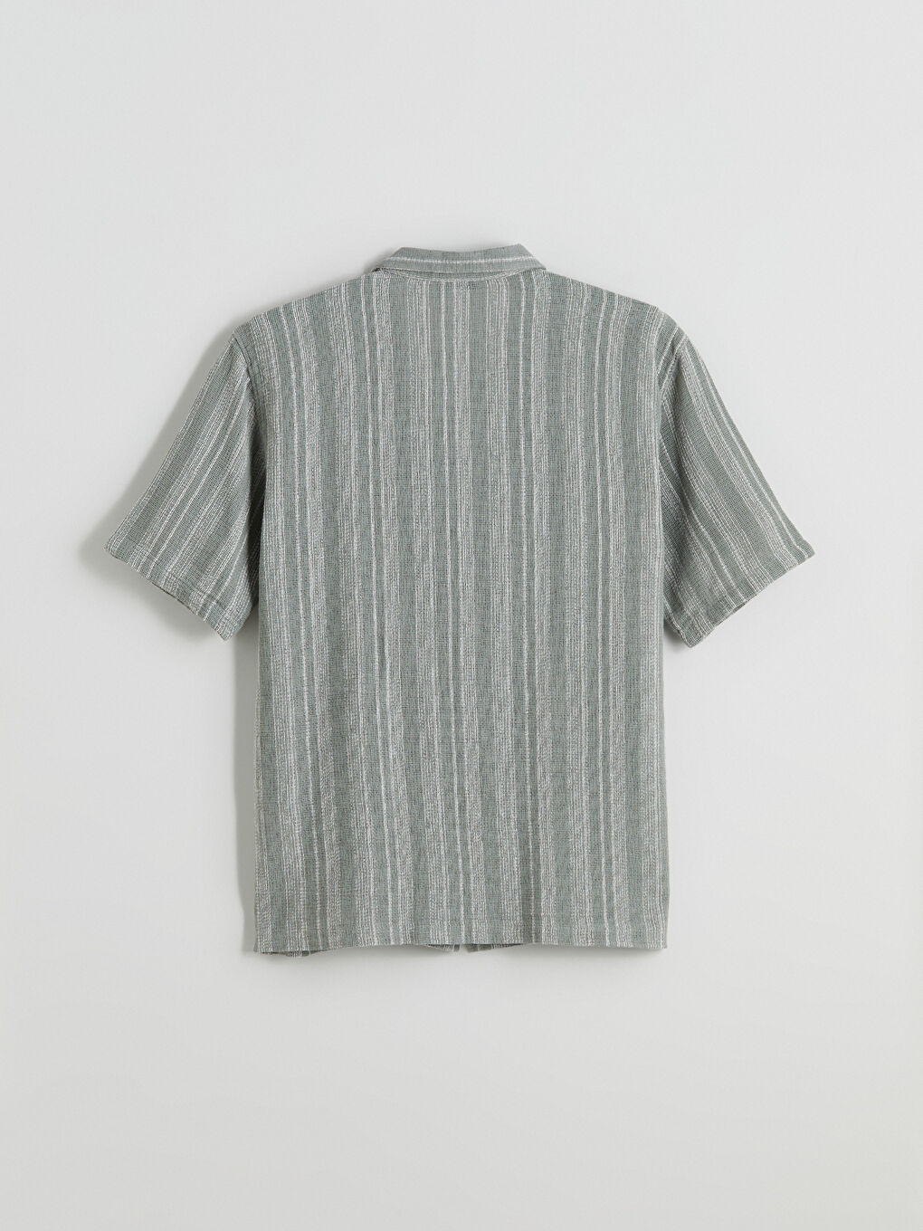 Regular Fit Resort Collar Short Sleeve Men's Shirt -S5QT58Z8-LFT