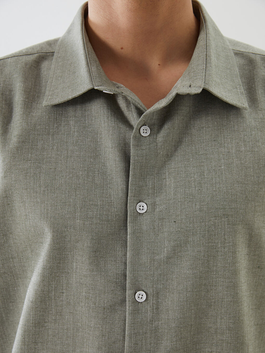 Regular Fit Short Sleeve Dobby Men's Shirt -S5QT60Z8-ZSY