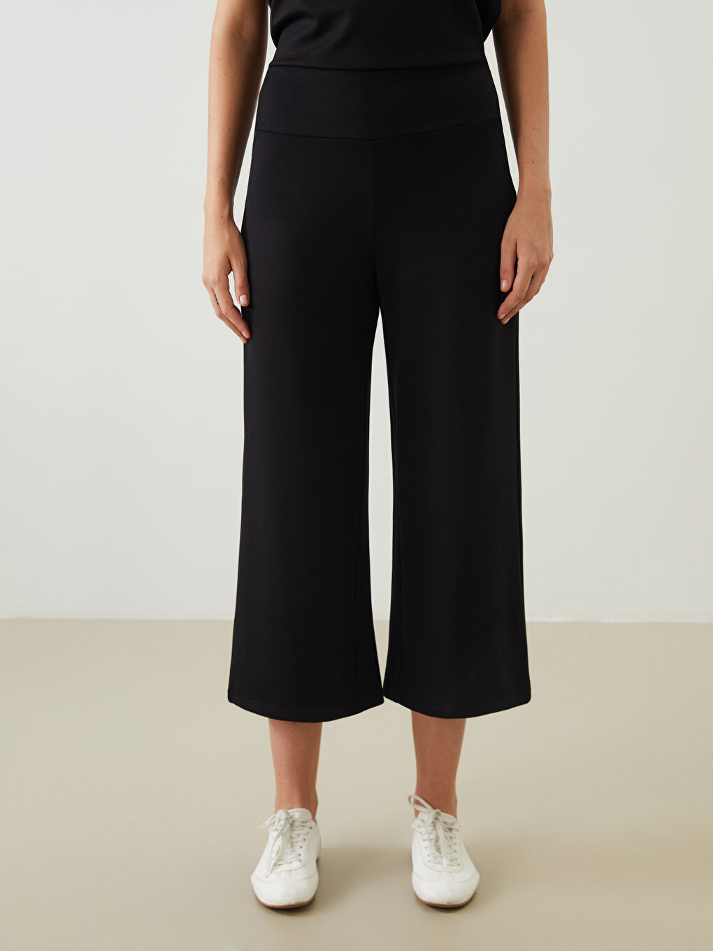 Elasticated Waist Women's Capri -S5QT61Z8-CVL