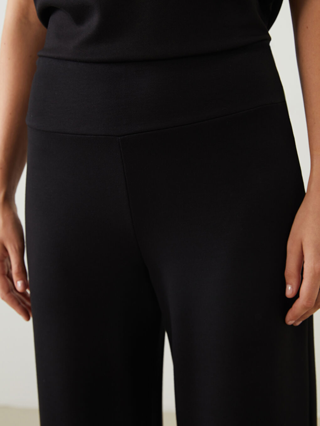 Elasticated Waist Women's Capri -S5QT61Z8-CVL