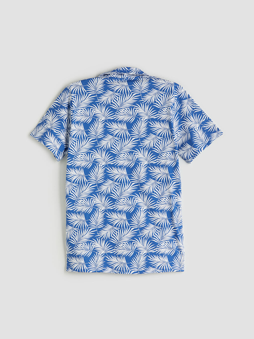 Mavi Gömlek Yaka Erkek Çocuk Şortlu Pijama Takımı-3