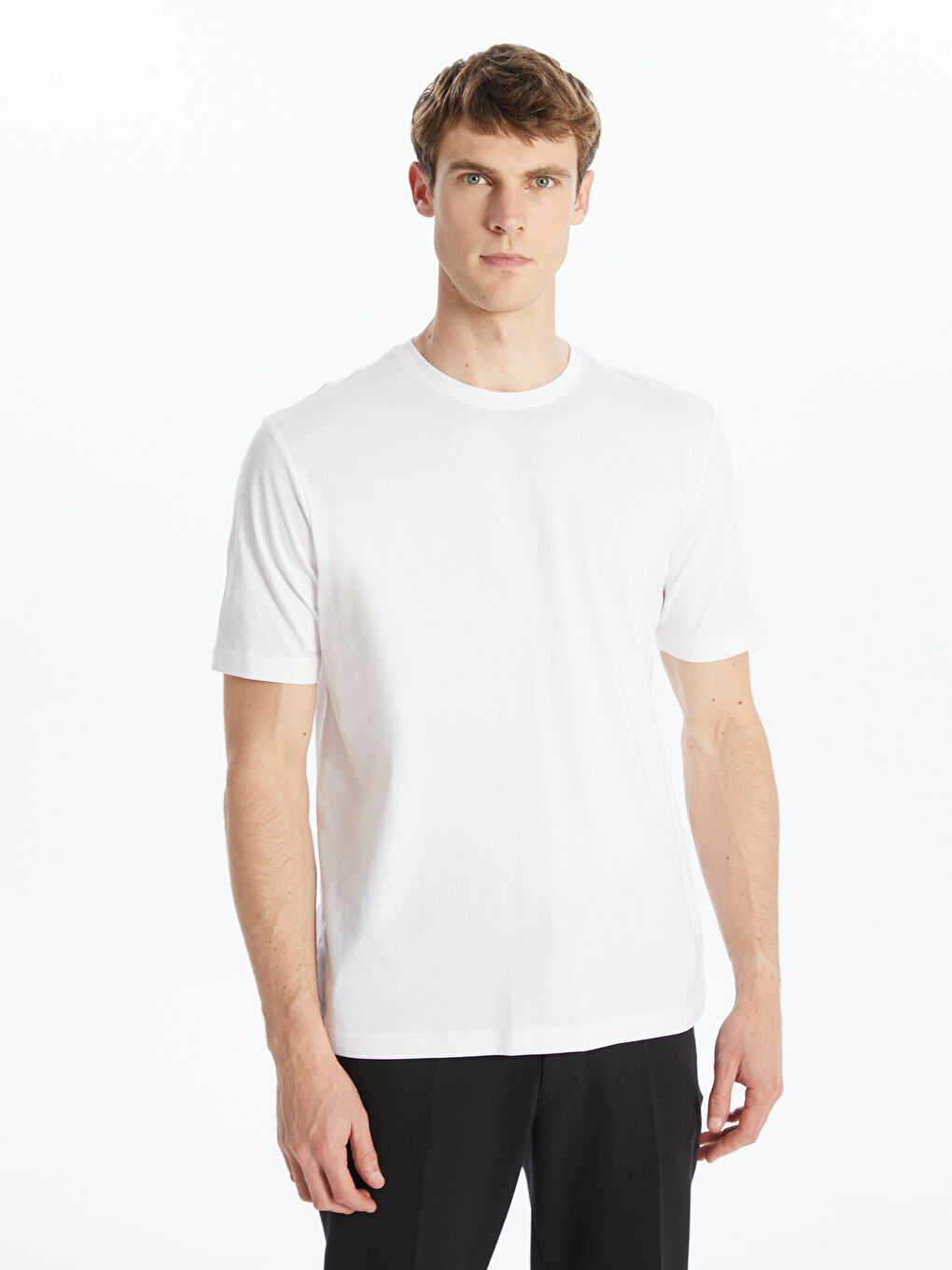LCWAIKIKI Classic Man BLACK T-Shirt -S5QT86Z8-CVL