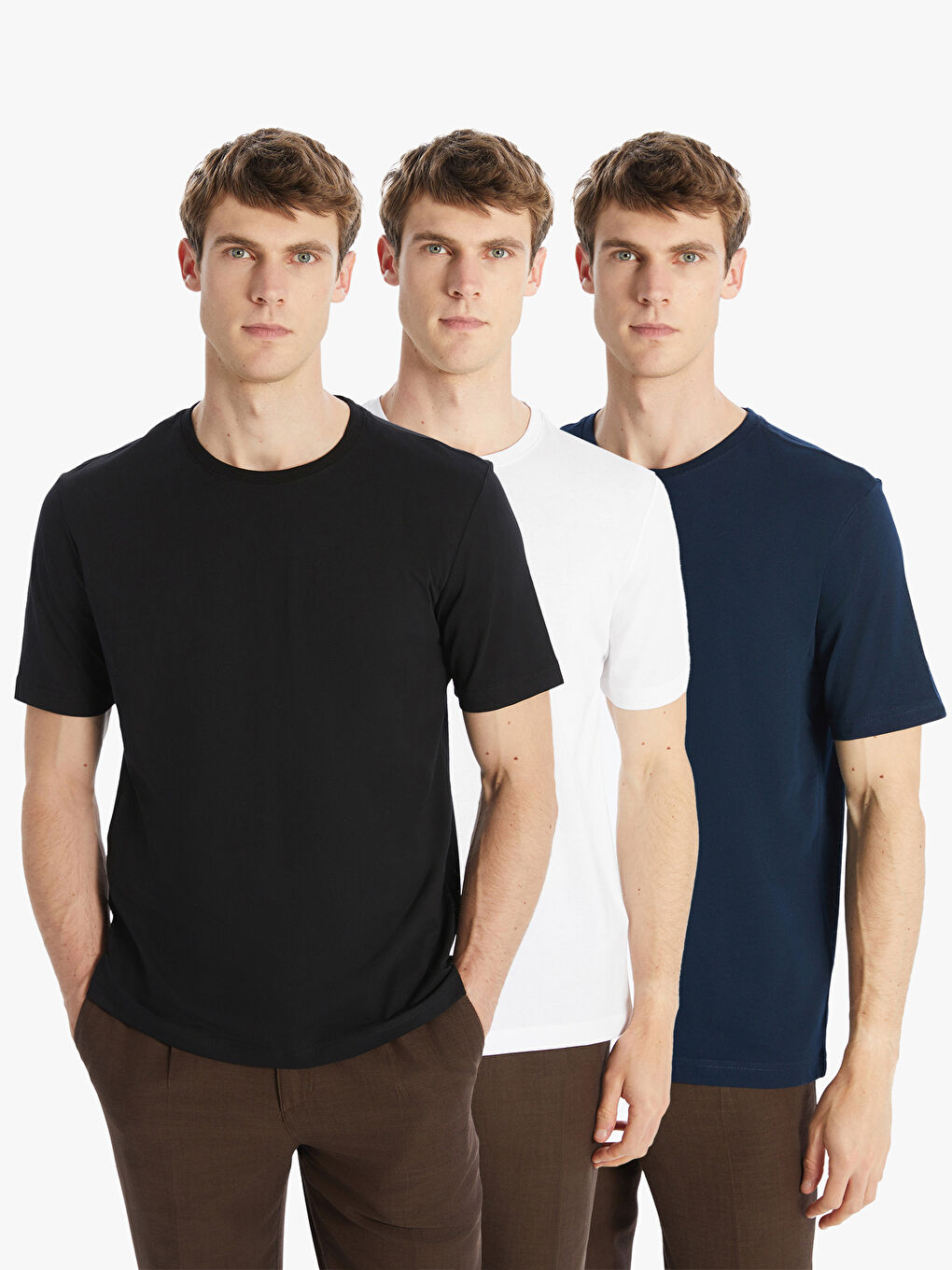 LCWAIKIKI Classic Man BLACK T-Shirt -S5QT87Z8-CVL