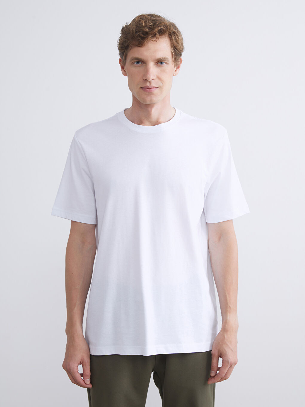 Crew Neck Short Sleeve Men's T-Shirt 3-Pack-4