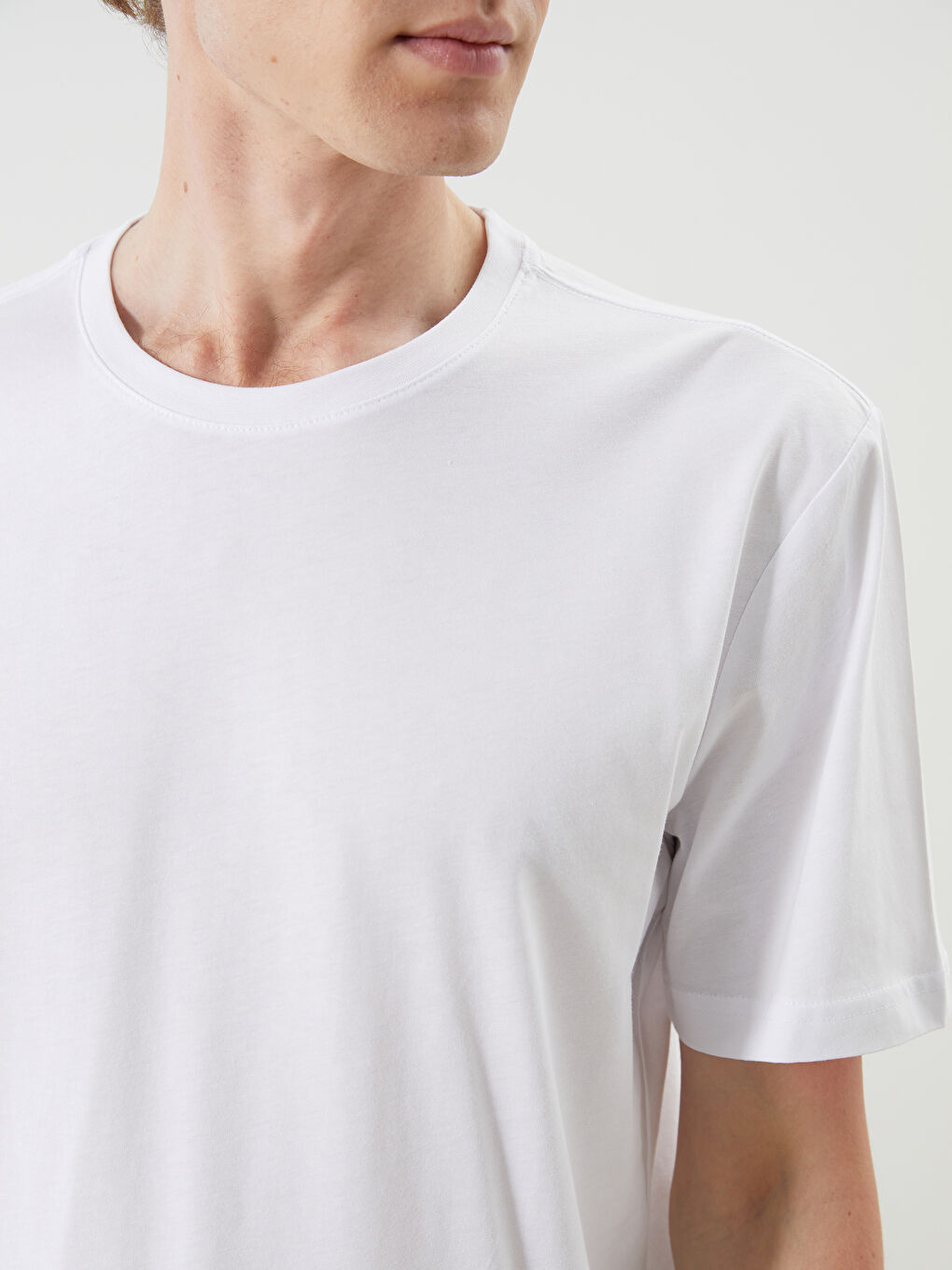 LCWAIKIKI Classic Man WHITE T-Shirt -S5QT87Z8-Q6K