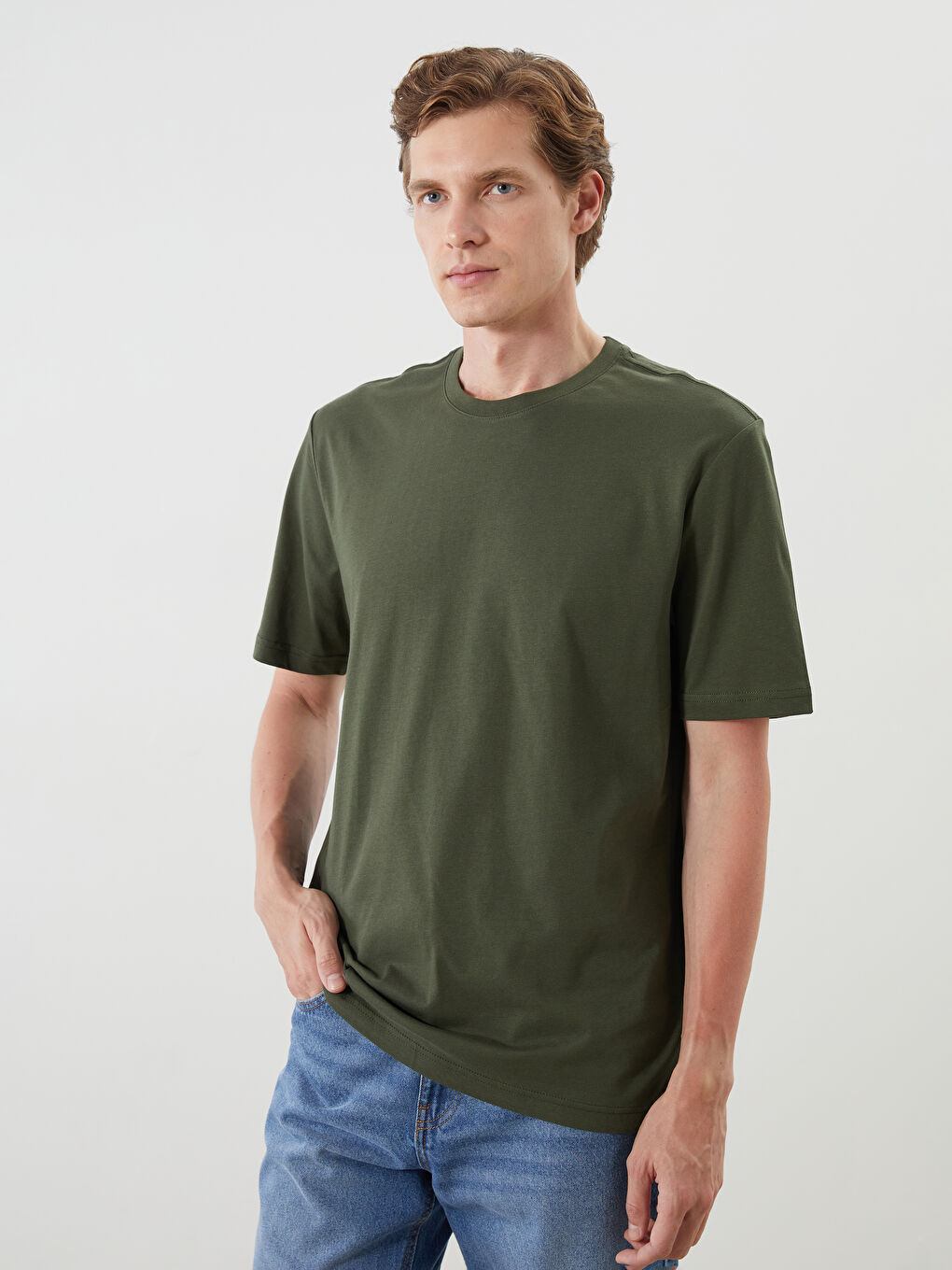 LCWAIKIKI Classic Man ANTHRACITE T-Shirt -S5QT87Z8-YP2