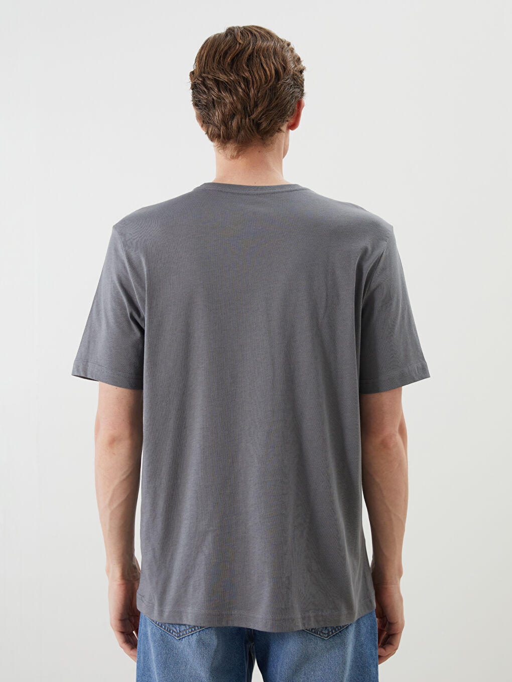 LCWAIKIKI Classic Man ANTHRACITE T-Shirt -S5QT87Z8-YP2