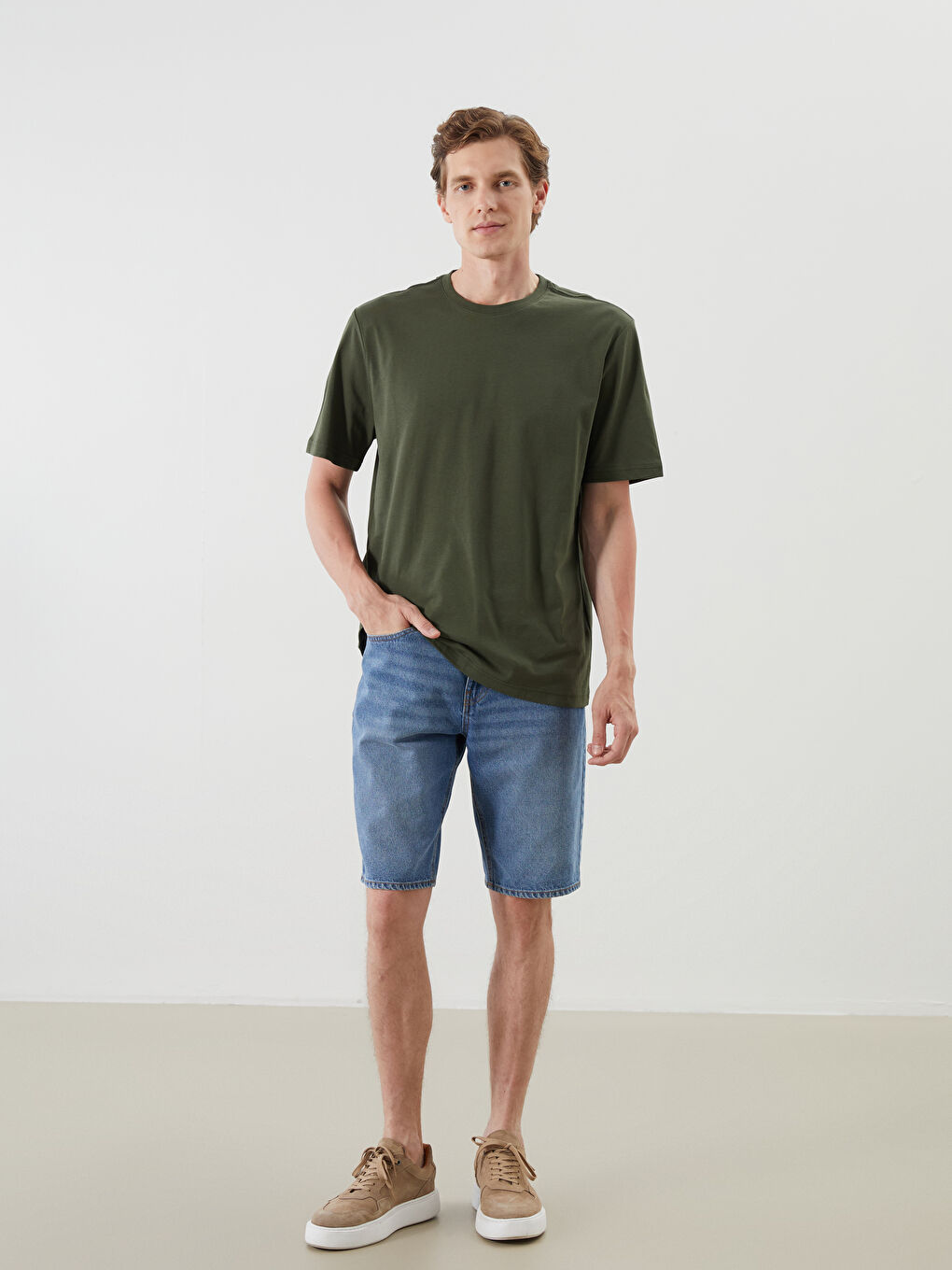 LCWAIKIKI Classic Man ANTHRACITE T-Shirt -S5QT87Z8-YP2