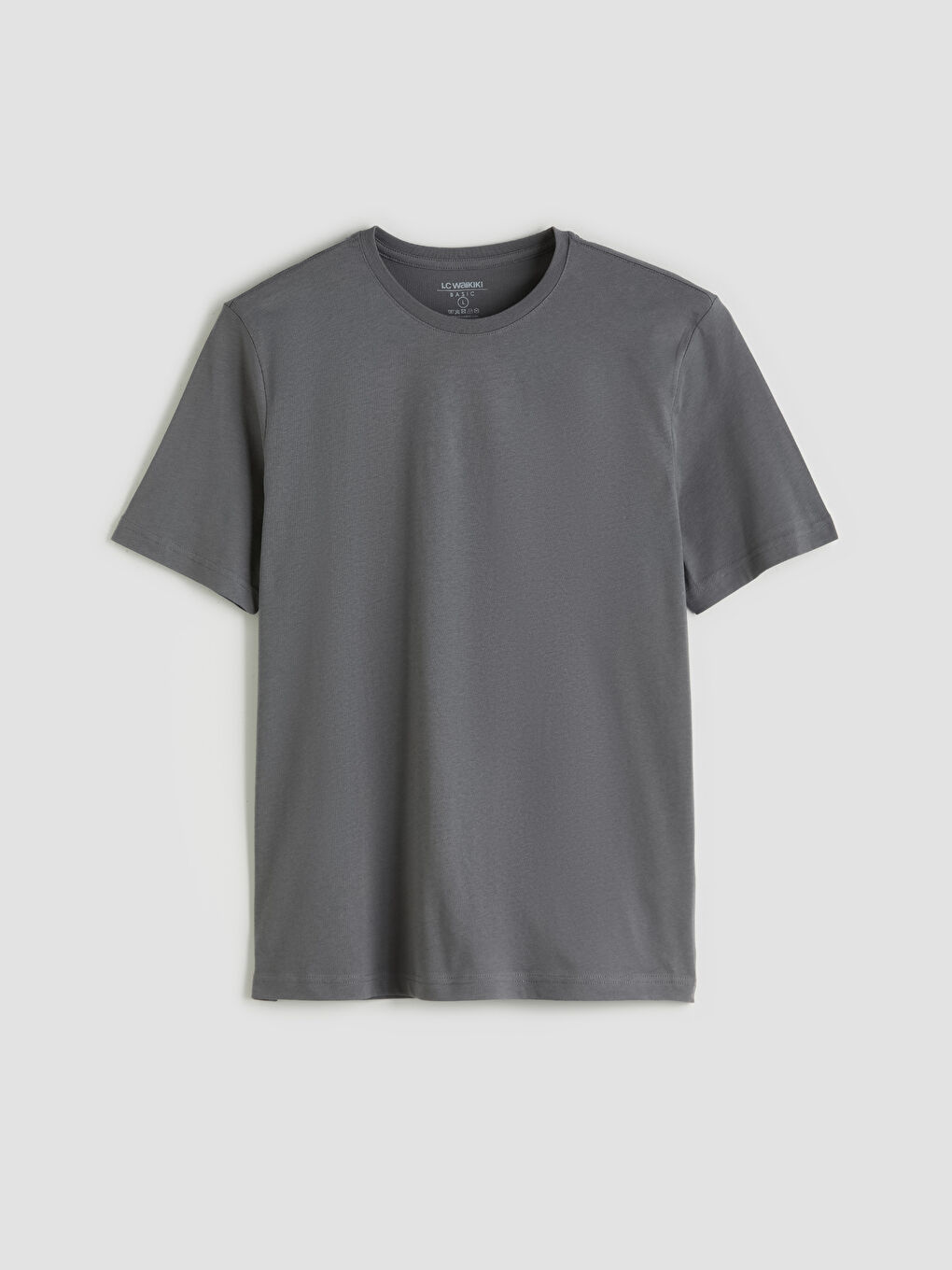 LCWAIKIKI Classic Man ANTHRACITE T-Shirt -S5QT87Z8-YP2