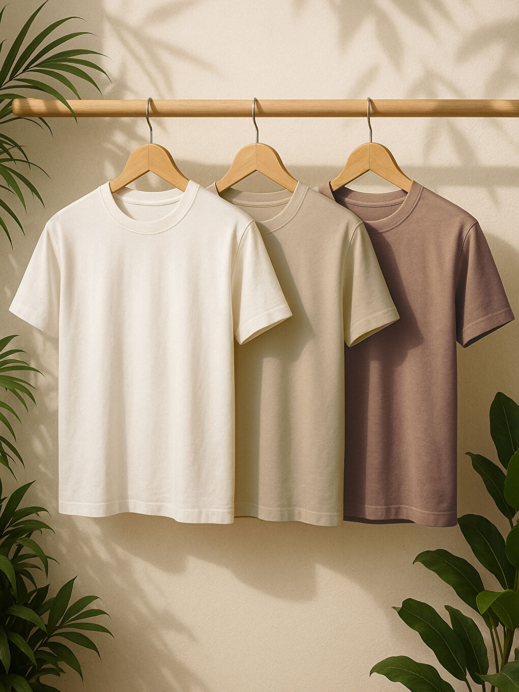 Crew Neck Short Sleeve Men's T-Shirt 3-Pack