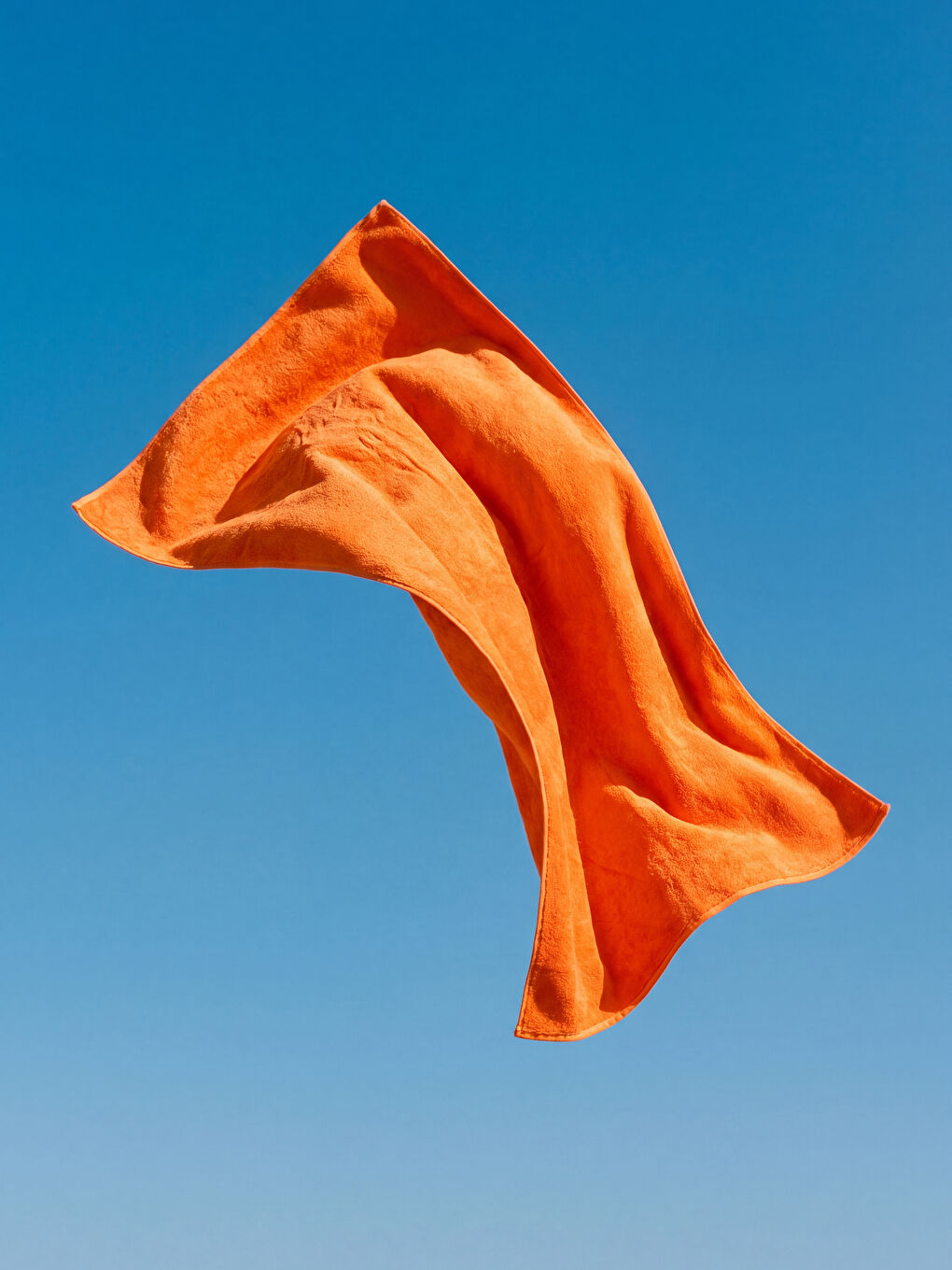 Turuncu Pamuklu Erkek Plaj Havlusu 90x200 cm