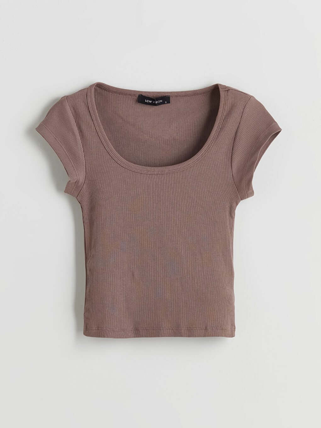LCW Vision Square Collar Women's T-Shirt -S5QT89Z8-H2Q