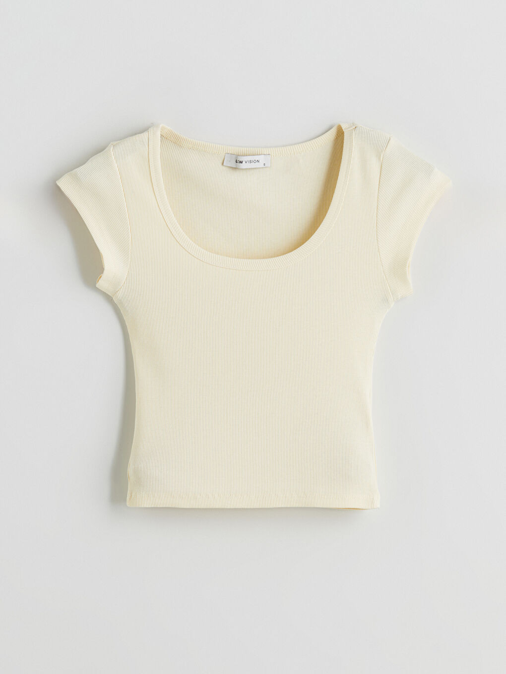 LCW Vision Square Collar Women's T-Shirt -S5QT89Z8-FQQ