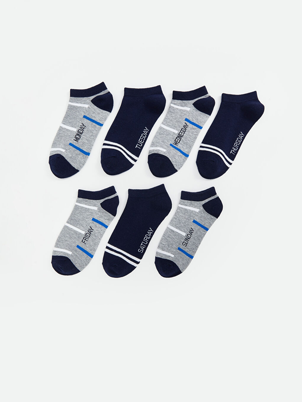 ბიჭებისთვის ტრენერის წინდები 7-ცალიანი პაკეტი