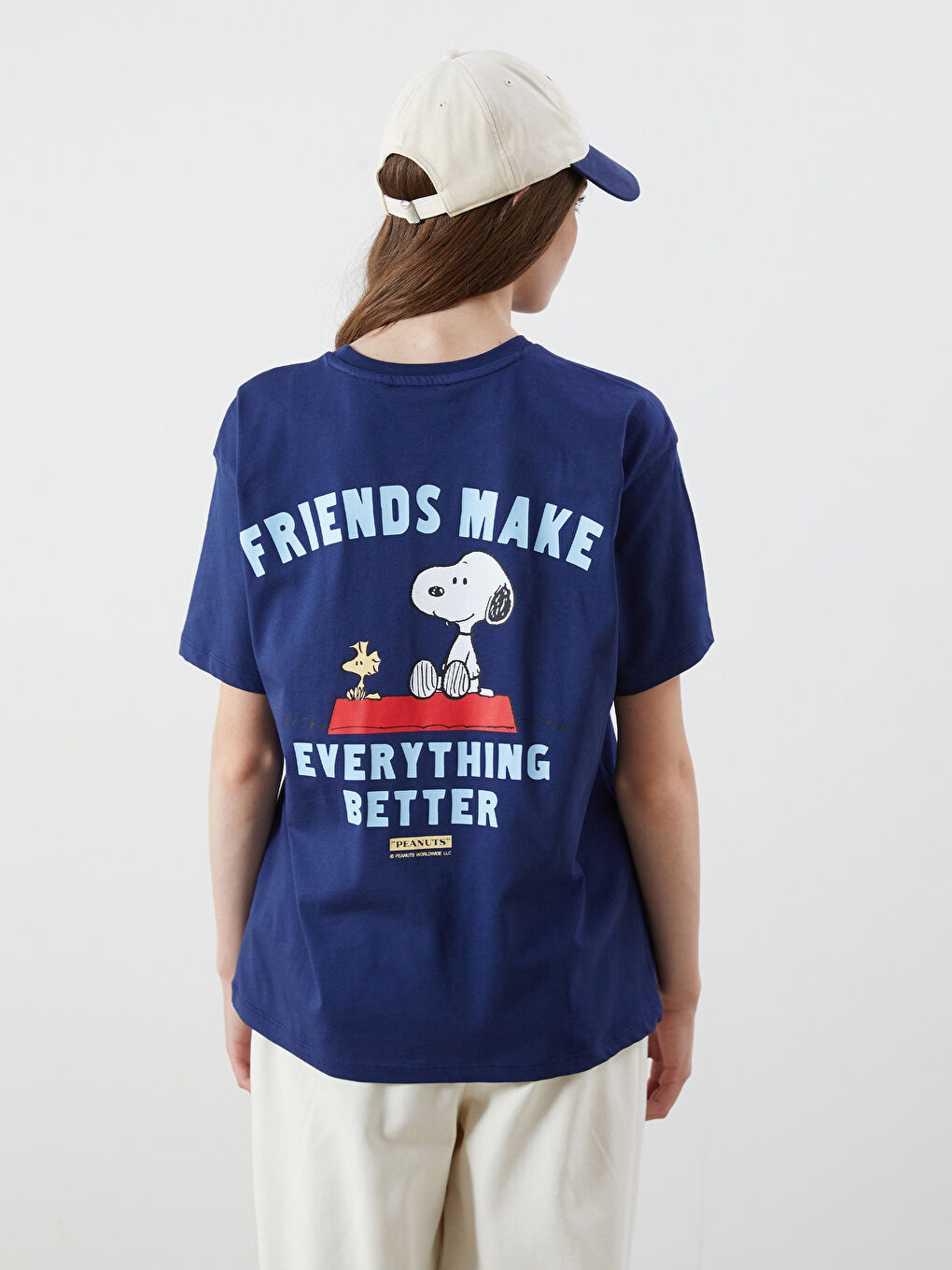 Crew Neck Snoopy Printed Women's T-Shirt -S5QU36Z8-ZQM