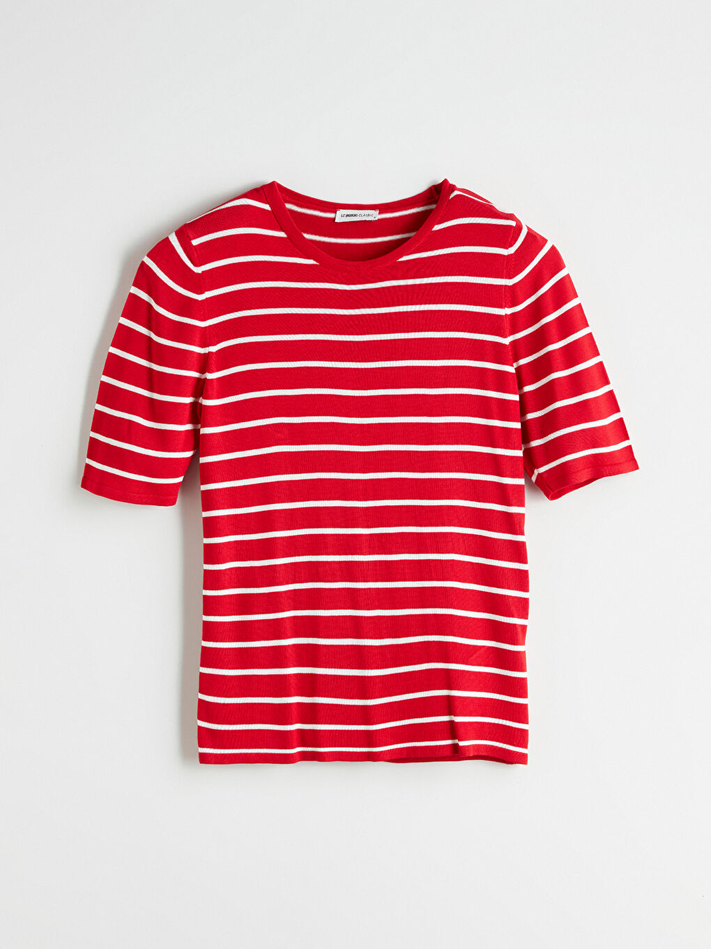 Crew Neck Striped Women's Knitwear Sweater -S5QU44Z8-E48