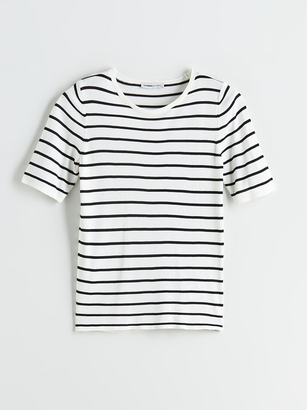 Crew Neck Striped Women's Knitwear Sweater -S5QU44Z8-LEG