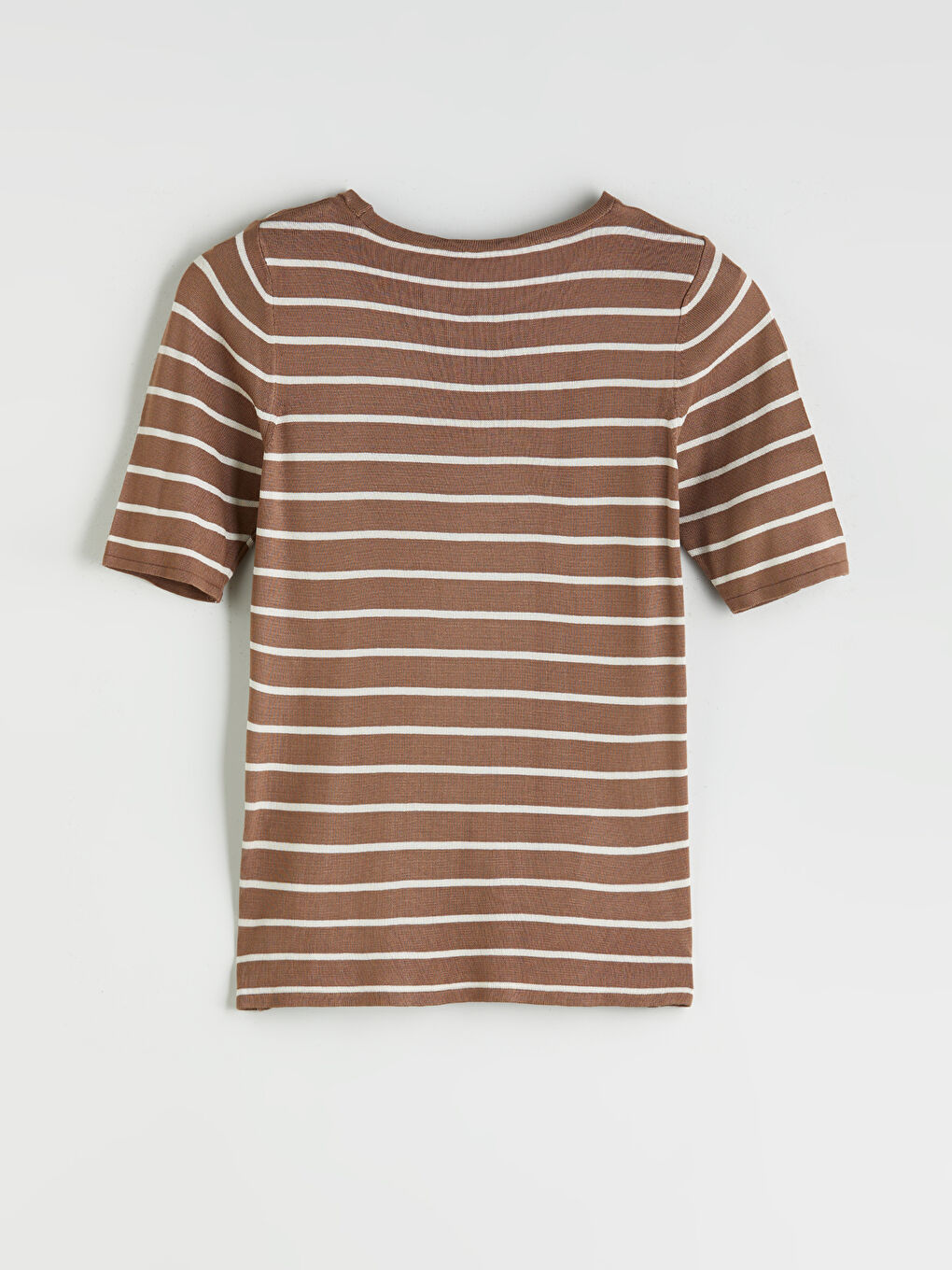 Crew Neck Striped Women's Knitwear Sweater -S5QU44Z8-LEW