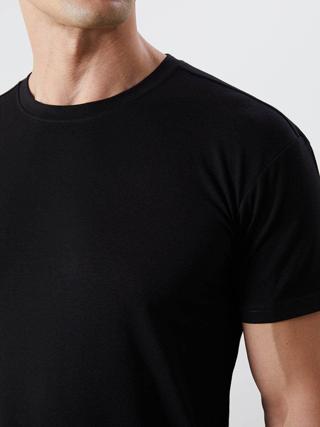 Crew Neck Short Sleeve Men's T-Shirt-2