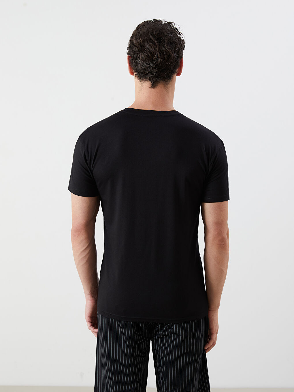 Crew Neck Short Sleeve Men's T-Shirt-3