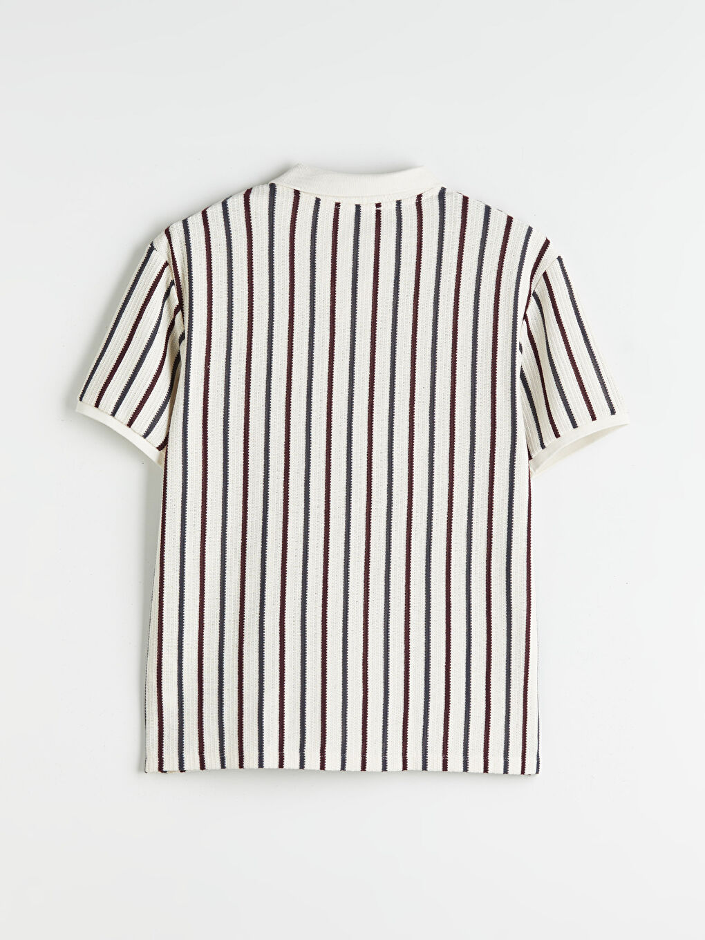 Polo Neck Striped Jersey Men's T-Shirt-5