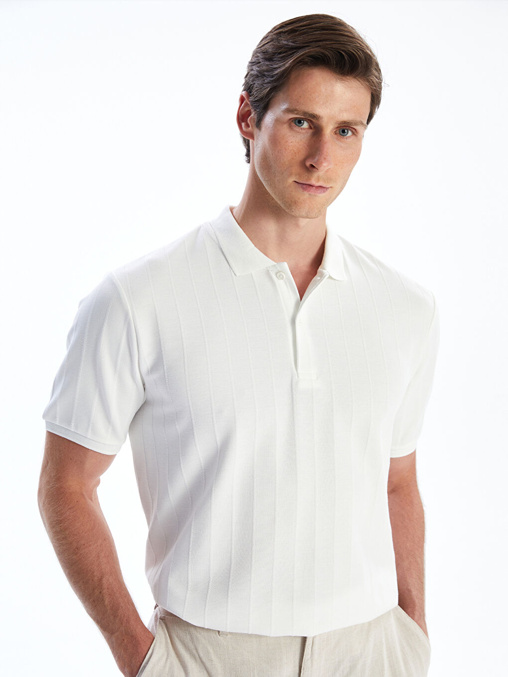 SOUTHBLUE Men's Polo Neck T-Shirt -S5QU68Z8-R9J