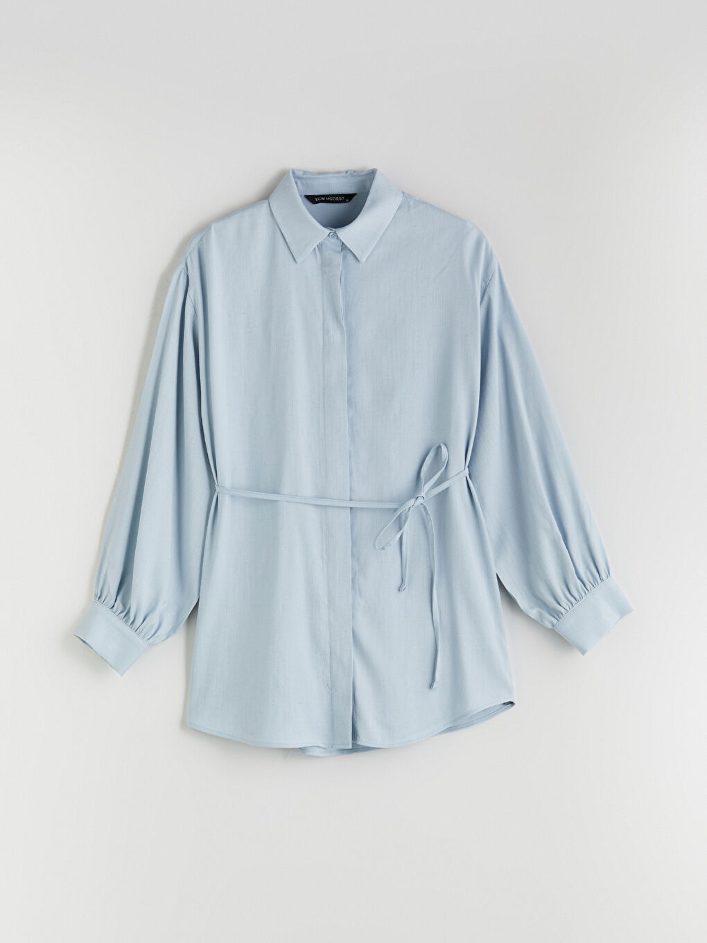 Linen Blend Women's Shirt Tunic -S5QU80Z8-DLZ