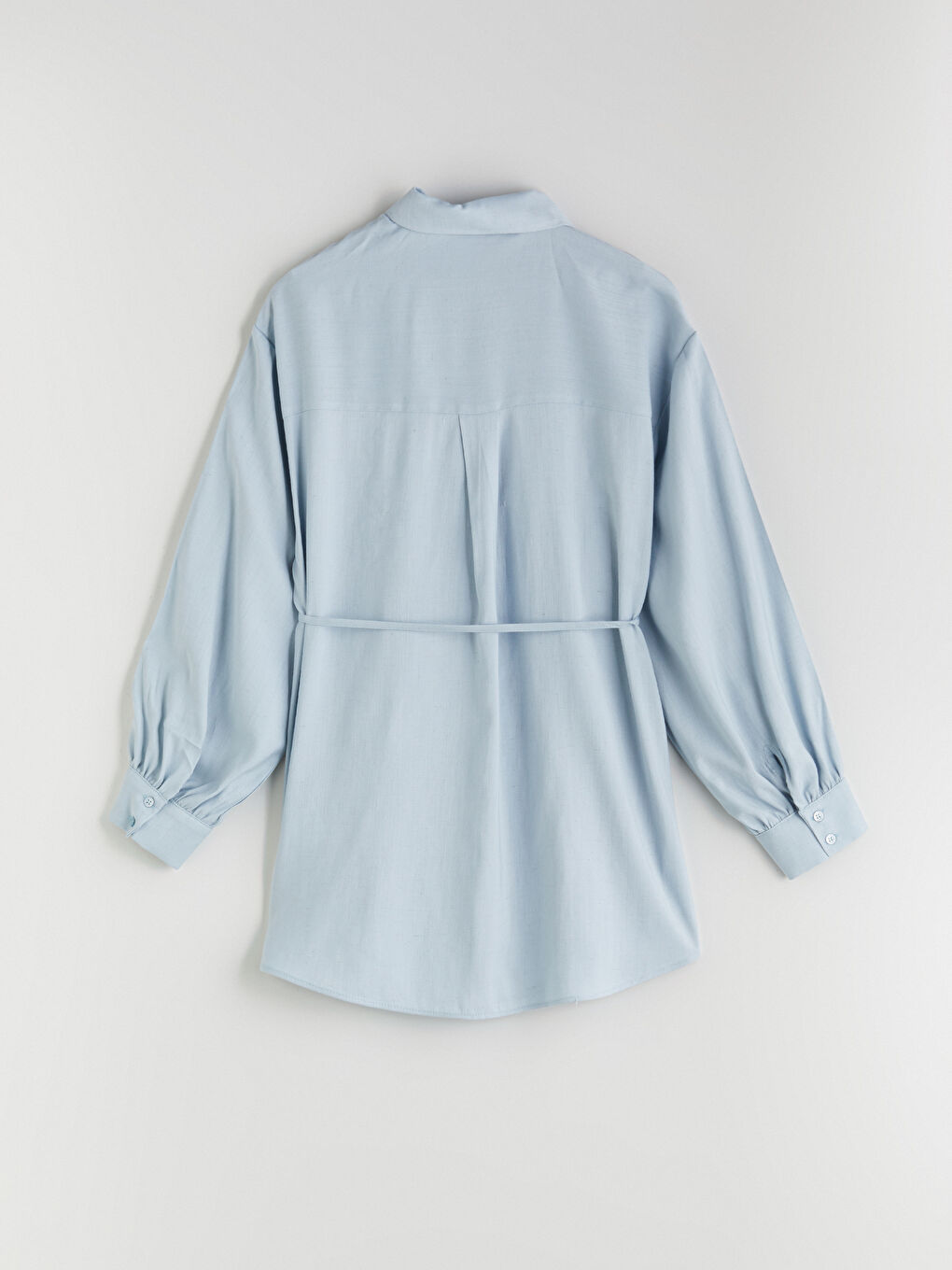 Linen Blend Women's Shirt Tunic -S5QU80Z8-DLZ