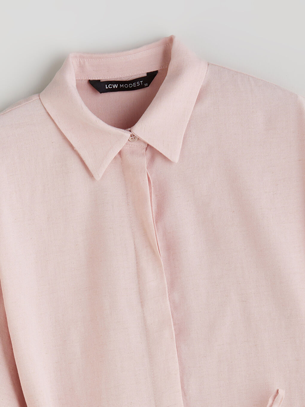 Linen Blend Women's Shirt Tunic -S5QU80Z8-FSM