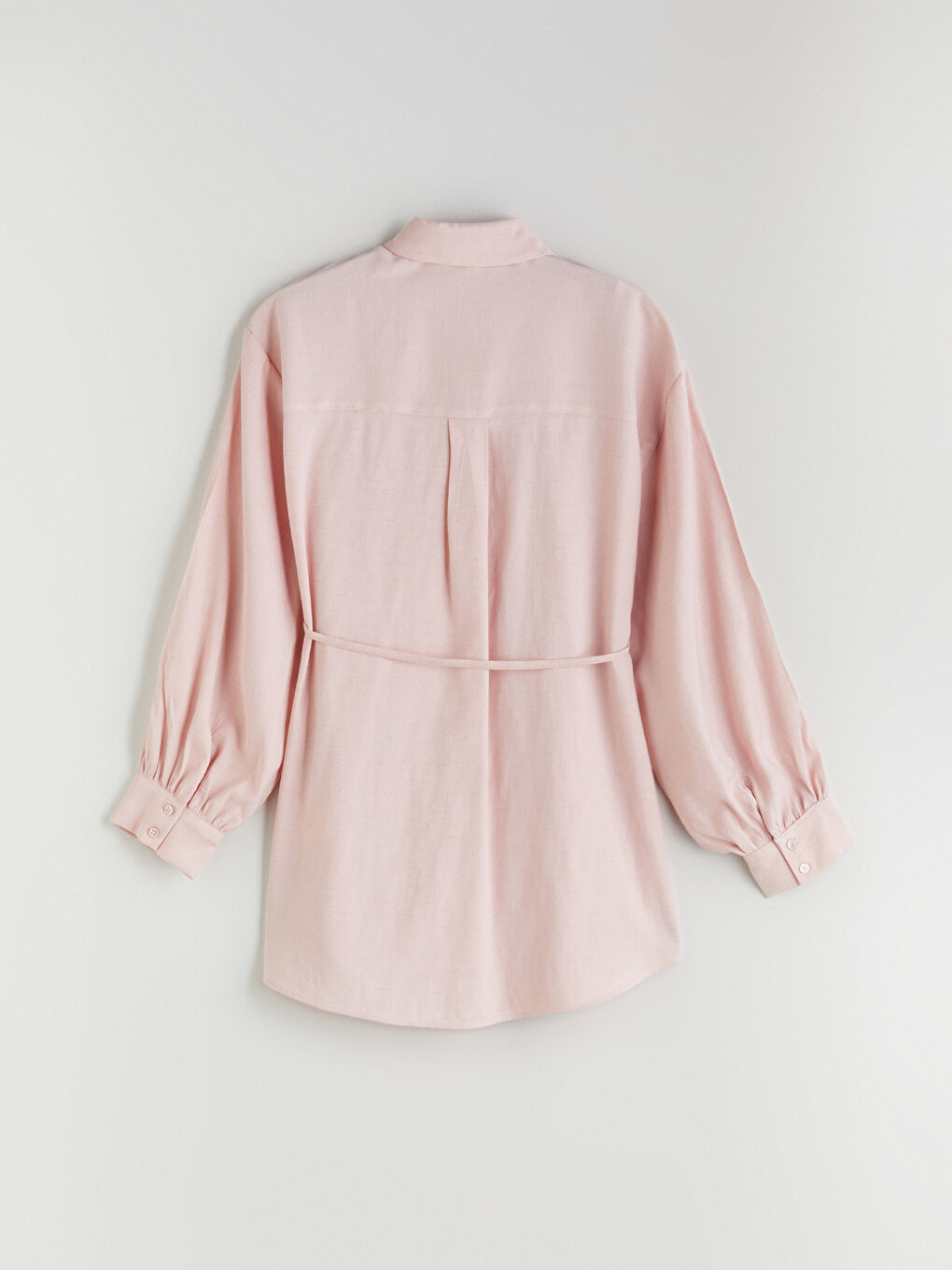 Linen Blend Women's Shirt Tunic -S5QU80Z8-FSM