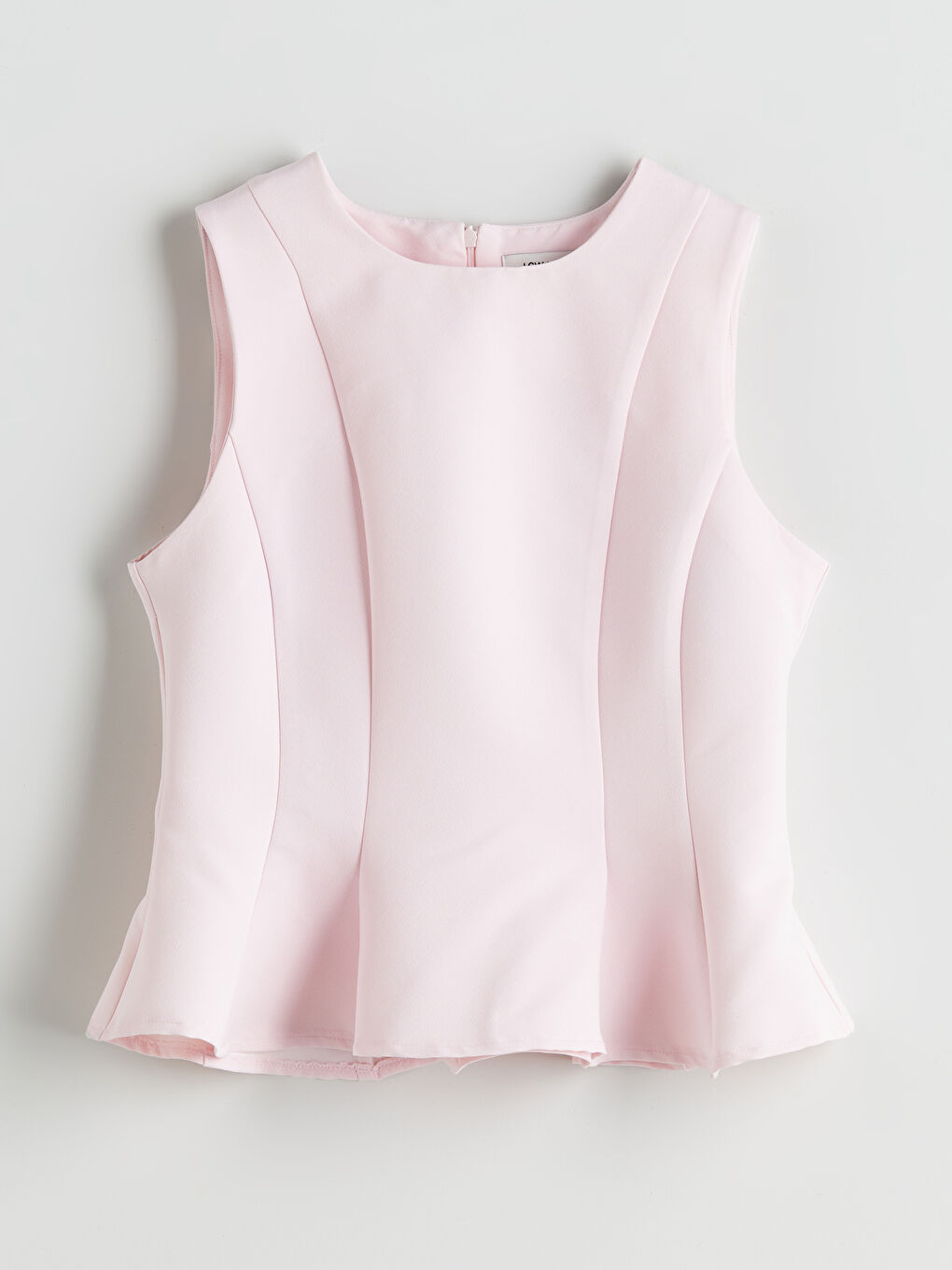 LCW Vision Bisiklet Yaka Peplum Bluz -S5QU84Z8-UX5